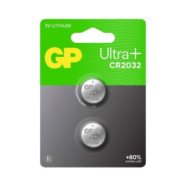 GP CR2032 Ultra Plus Lithium Knoopcel - 3V - 2 pack