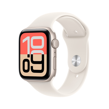 Apple Watch SE 3 - 44mm - Starlight Aluminium - Starlight Sport Band - S/M
