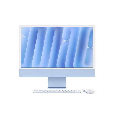iMac 24" Blue - M4 10C-CPU & 10C-GPU - 16GB - 256GB - Gbit Eth - Mouse - MK-TID