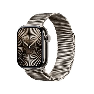 Apple Watch S10 Cellular - 42mm - Natural Titanium - Natural Milanese Loop -  (130-180mm)