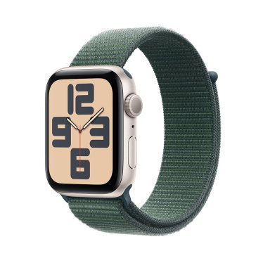 [Open Box] Apple Watch SE - 44mm - Starlight Aluminium - Lake Green Sport Loop -  (145-220mm)