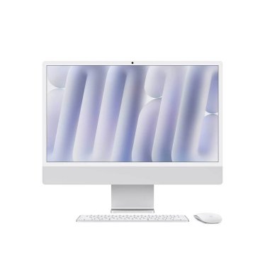 iMac 24" Silver - M4 10C-CPU & 10C-GPU - 32GB - 2TB - Gbit Eth - Mouse - MK-TID