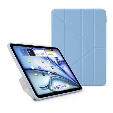 Pipetto Origami Case - iPad Air 10.9" (2020/2022) / iPad Air 11" (2024-2026) - Light Blue
