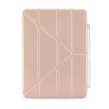 Pipetto Origami Pencil Case - iPad Air 10.9" (2020/2022) / iPad Air 11" (2024/2025) - Metallic Pink